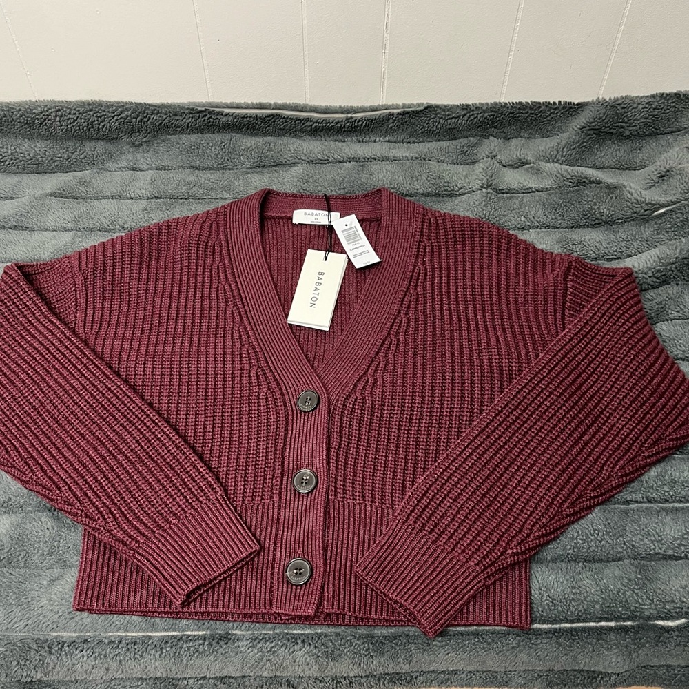 Babaton Merino Cardigan Sweater